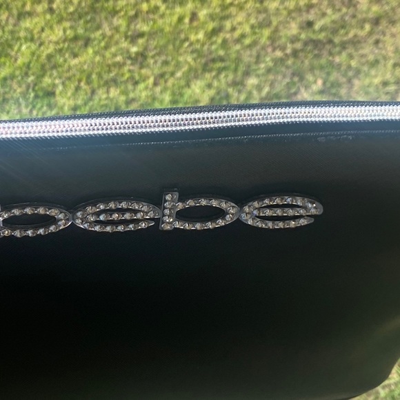 BEBE black and bling travel bag , NWT - Picture 6 of 14